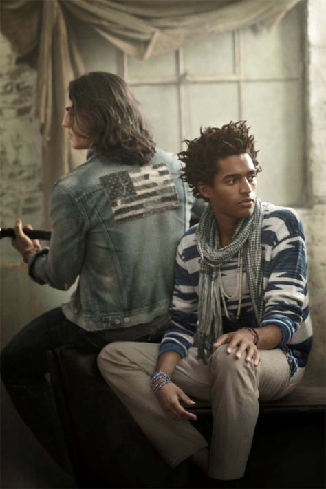 Denim Supply Ralph Lauren Spring 2013 Lookbook Bohemian Outfit Men, Mens Swag, Mark Seliger, Man Gear, Fashion Timeline, Mens Apparel, Swag Men, Mens Spring Fashion, Ralph Lauren Style