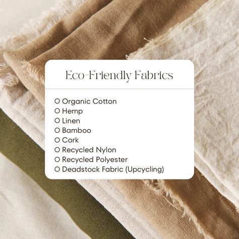 Here is a list of eco friendly fabrics! Fast Fashion Campaign, Brand Quotes, Bamboo Fashion, Store Pics, Fashion Editorial Layout, India Textiles, Fabric Guide, Natural Cleaning Solutions, Natural Fiber Clothing