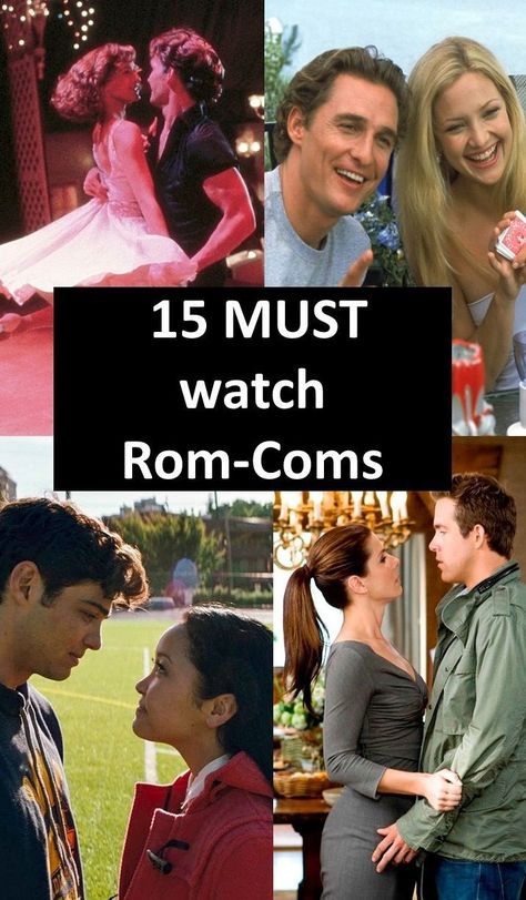 What Romantic Movie Should You Watch, Comedy Action Movies, Classic Rom Coms List, Top Rom Com Movies List, The Best Romance Movies, Classic Rom Coms, Romantic Series To Watch, Rom Coms To Watch, Best Rom Com Movies