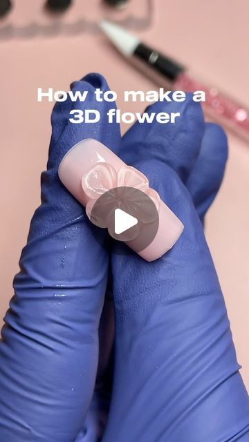 Nails Design With 3d Flowers, 3 D Flower Nail Designs, 3d Flower Nails Tutorials, How To Make 3d Flowers On Nails, How To Do Acrylic Flowers On Nails, 3d Nails Flowers, How To Do 3d Flowers On Nails, 3d Gel Flower Nails, 3 D Flower Nails