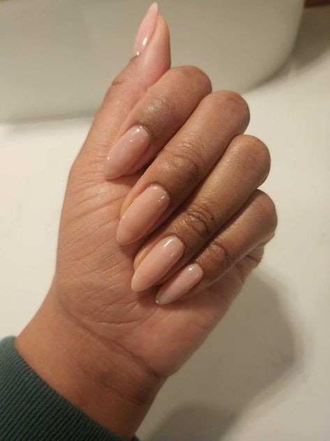 30 Nude Nail Colors to Complement All Skin Tones Nail Polish Colors For Brown Skin Tone, Brown Skin French Nails, Opi Put It In Neutral On Dark Skin, Overlay Nails Fall Colors, Earthy Nails Acrylic Simple, Nail Colors On Tan Skin, Neutral Nails For Black Women, Timeless Bridal Nails, Wedding Nails Brown Skin