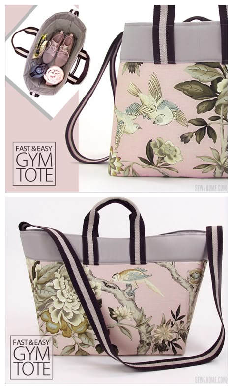 Bucket Bag Pattern Free Pdf, Diy Gym Bag Pattern Free Sewing, Sew A Gym Bag, Gym Bag Pattern Free, Gym Bag Sewing Pattern, Gym Bag Pattern, Diy Gym Bag, Gym Bag Diy, Bag Free Sewing Pattern