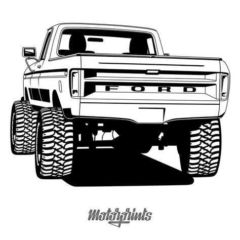 Ford F150 Drawing, Ford Truck Drawing Sketches, Ford Truck Tattoo Ideas, Old Ford Truck Drawing, Old Ford Truck Tattoo, Pickup Truck Tattoo, Pick Up Truck Drawing, Old Truck Drawings, Ford Truck Tattoo