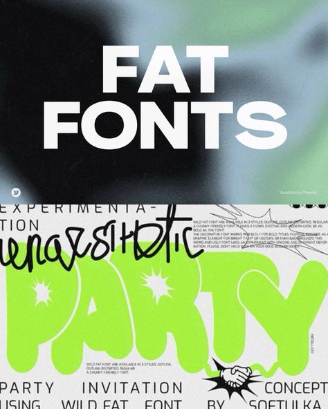 👊 Make a Statement with Fat Fonts Collection! 💪🏼 Explore our eclectic collection of oversized typefaces that pack a punch! Perfect for designers who want to make a lasting impression. Playful, serious, modern, or vintage - we've got the perfect font for you. Transform your projects with powerful typography and stand out from the crowd! 🚀 Explore This Collection: 🔗 https://shorturl.at/q1isZ #FatFonts #Typography #fonts #font #youworkforthem #fontsbundle #freefonts #bubblefonts #fashionfont... Eclectic Font, Powerful Typography, Fat Font, Friends Font, Stand Out From The Crowd, Typography Fonts, Font Styles, Typography, Bubbles