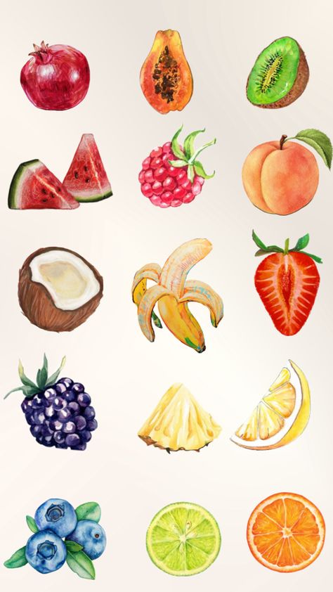 Fruit salad wallpaper 🍊🍋🍓🍇🍉🍌🍋‍🟩🫐🍑🥥🍍 Salad Wallpaper, Salad Drawing, New York Vibes, Homescreen Layout, Summer Wallpaper, Cool Wallpaper, Fruit Salad, Cute Wallpapers, Iphone Wallpaper