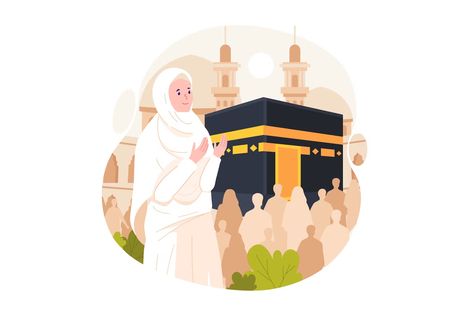 Hajj Pilgrimage Illustration, Graphics - Envato Elements Pilgrimage, Hajj Illustration, Hajj Pilgrimage, Envato Elements, Flat Illustration, Aesthetic Art, Vector Illustration, Illustration Art, Illustrations