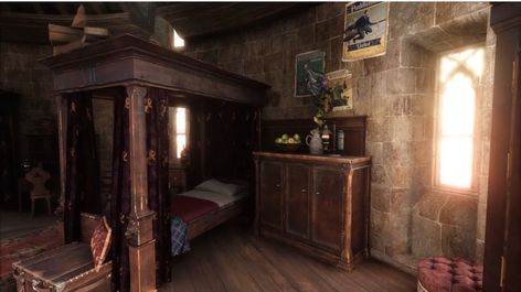 Hogwarts Gryffindor Dorm, Hogwarts Legacy Aesthetic Gryffindor, Hogwarts Gryffindor Common Room, Hogwarts Legacy Common Rooms Gryffindor, Gryffindor Dorm Room Shifting, Hogwarts Interior Aesthetic, Hogwarts Legacy Gryffindor Dorm, Hogwarts Legacy Gryffindor Common Room, Hogwarts Legacy Dorms