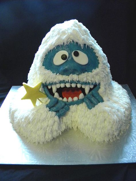 Abominable Snowman Cake, Yeti Cake, Yeti Birthday, Yeti Party, Holiday Cake Designs, Super Cool Cakes, Bigfoot Birthday, Snowman Cake, Christmas Cake Designs