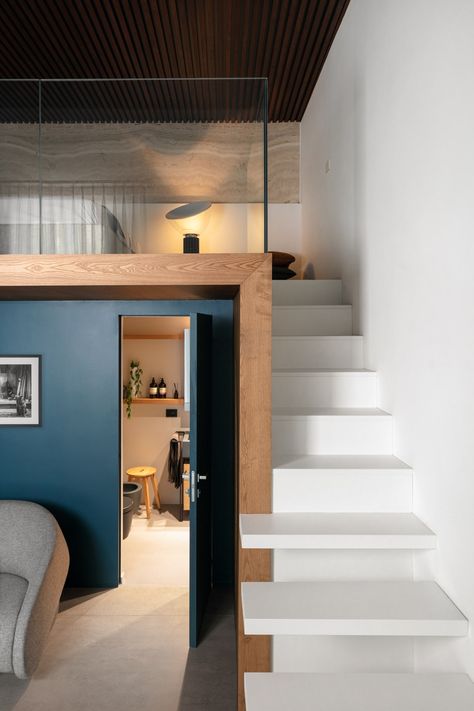 Portugal House, Mini Loft, Best Tiny House, Tiny House, Stairs, Portugal, Loft, Interior Design, Design