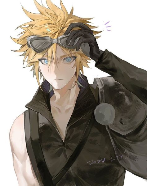 Cloud Strife Art, Final Fantasy Cloud Strife, Final Fantasy Cloud, Final Fantasy Xii, Advent Children, Comic Book Art Style, Final Fantasy Artwork, Final Fantasy X, Final Fantasy Art