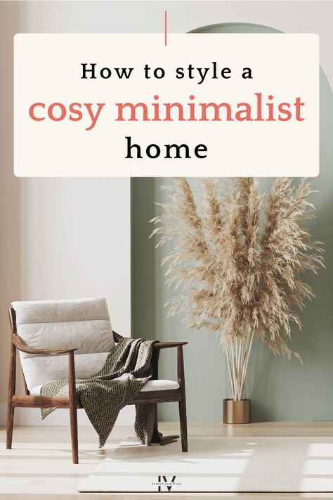 Tired of clutter & chaos in your home? A cosy minimalist approach can help. Learn how to create a stress-free space with this complete guide. Cosy Minimalist Home, Minimal Home Aesthetic, Minimalist Beauty, Minimal Home, Minimalism Interior, Minimalist Lifestyle, Free Space, Minimalist Living, Home A