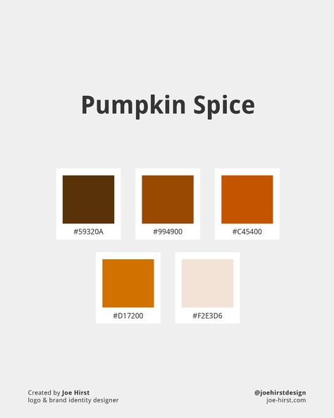 Color palette inspired by spiced pumpkin and other winter hot drinks. Tones of warm orange, deep browns, welcoming red Pumpkin Pie Color Palette, Pumpkin Orange Color Palette, Apple Pie Color Palette, Pumpkin Colour Palette, Pumpkin Spice Color Palette, Pumpkin Spice Nail Color, Pumpkin Color Palette, Pie Color Palette, Pumpkin Spice Aesthetic