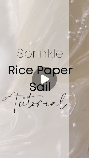 Rice Paper Sails, Reel Tutorial, Making Rice, Edible Rice Paper, Flower Cake Decorations, Bottle Cake, Quick Cake, Basting Brush, Wafer Paper Cake