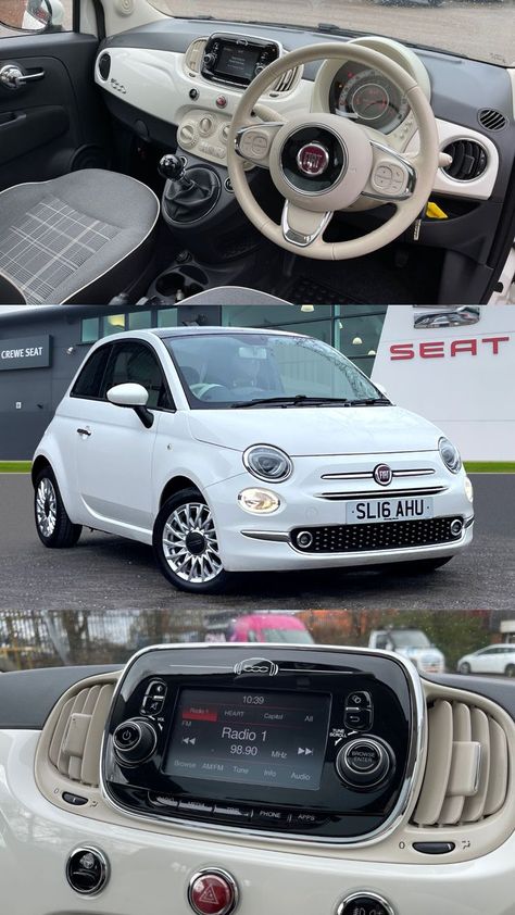 Fiat 500 Lounge, Fiat Cars, Girly Car, Racing Girl, Car Essentials, Road Trip With Kids, Compact Cars, Pink Car, First Car