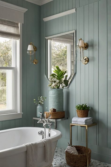 Dive into a daily routine with refreshing aqua hues of Dewy (SW 6469), transforming your bathroom into a coastal oasis. Discover stylish decor tips for a serene space. #Ad #homedecor #homedesign #bathroom #Painthome interiorarchitecture best Wall Colors for Bathroom Colors Bright Room Colors best colors combinations bathroom bathroom Remodeling Modern Paint Colors 2024 Teal Bathroom Paint, Paint Colors 2024, Bright Room Colors, Teal Bathroom Ideas, Aqua Bathroom, Best Wall Colors, Turquoise Bathroom, Aqua Walls, Modern Paint Colors