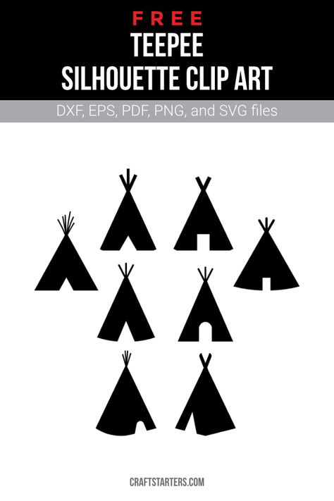 Teepee Silhouette, Free Clipart Downloads, Silhouette Clip Art, Bright Star, Diy Cricut, Svg Free Files, Bright Stars, Free Clip Art, Svg Quotes