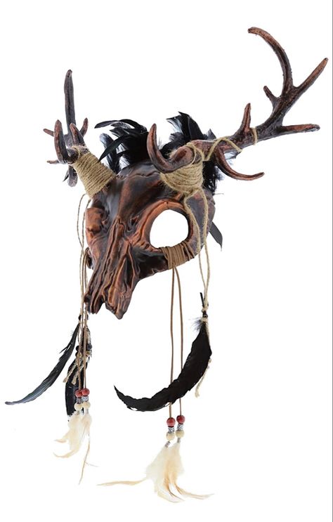 Slashers X Reader, Wendigo Costume, Animal Skull Mask, Deer Antlers Costume, Insane In The Membrane, Deer Mask, Horns Costume, Creepy Animals, Deer Costume