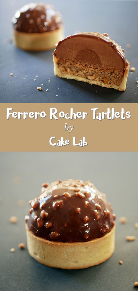 Ferrero Rocher Torte, Kawaii Cafe, Petite Fours, Fancy Dinners, Fancy Desserts Recipes, Mini Torte, Sweet Pies, Tarts Crust, Mini Tart