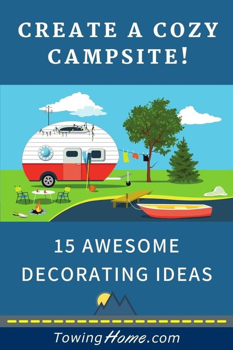 Campsite Decorating, Campsite Setup, Decorating Your Rv, Best Travel Trailers, Rv Redo, Rv Campsite, Travel Trailer Camping, Camping Set Up, Best Campgrounds