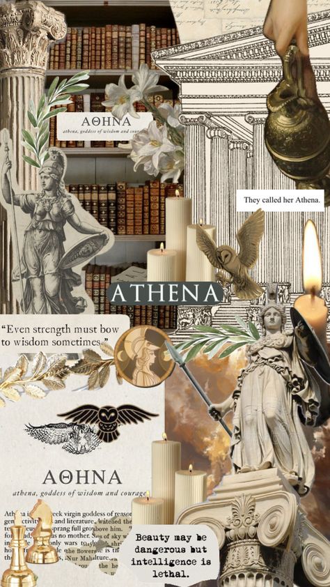 athena Athena Aesthetic, Cabin Wallpaper, Athena Cabin, Athena Greek Goddess, Athena Goddess Of Wisdom, Goddess Magick, Greece Mythology, Percy Jackson Wallpaper, Greek Mythology Gods