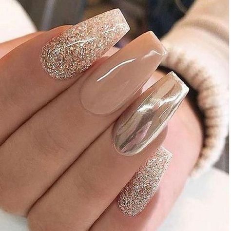 #nailsonfleek hashtag on Instagram • Photos and Videos Tan Nail Designs, Long Nail Designs Square, Champagne Nails, Tan Nails, Nail Room Ideas, Gold Acrylic Nails, Nail Art Simple, Nail Polish Colors Fall, Nagellack Trends