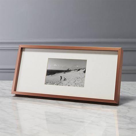 gallery copper 4x6 picture frame with white mat. Picture Frame 4x6, Gold Gallery Wall, Unique Framing, Unique Picture Frames, Gold Gallery, Modern Picture Frames, 4x6 Picture Frames, Modern Gallery Wall, Picture Framing