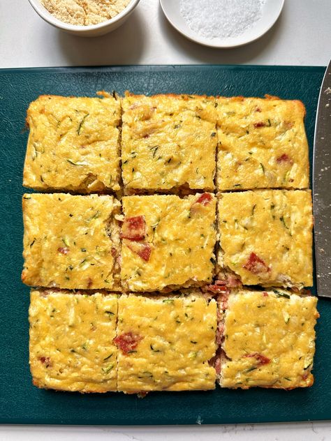 High-Protein Frittata Squares (gluten-free) Protein Frittata, Gluten Free Frittata, High Protein Paleo, Rachel Mansfield, Plan 2025, Veggie Frittata, Gluten Free Bagels, Fast Dinner, Protein Lunch