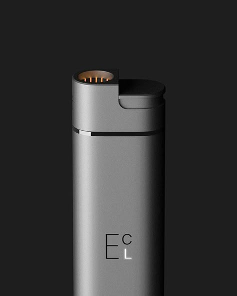 E-CL(Modular e-cigarette & lighter) on Behance Cmf Design, 3d Product Animation, Product Animation, Industrial Design Sketch, Id Design, 3d Product, Botol Air, 3d Modelling, Technology Gadgets