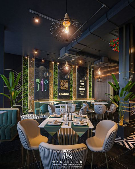 Butcha on Behance Restaurant Interior Design Wood, Highway Restaurant, Luxury Restaurant Interior, Rooftop Restaurant Design, Resturant Design, Bistro Design, Restaurant Design Inspiration, Modern Restaurant Design, Outdoor Restaurant Design