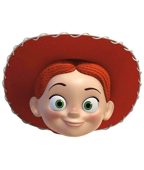 Jesse Toy Story, Star Face, Party Face Masks, Jessie Toy Story, Toy Story Theme, Toy Story Characters, Toy Story Birthday Party, Woody Toy Story, Face Characters