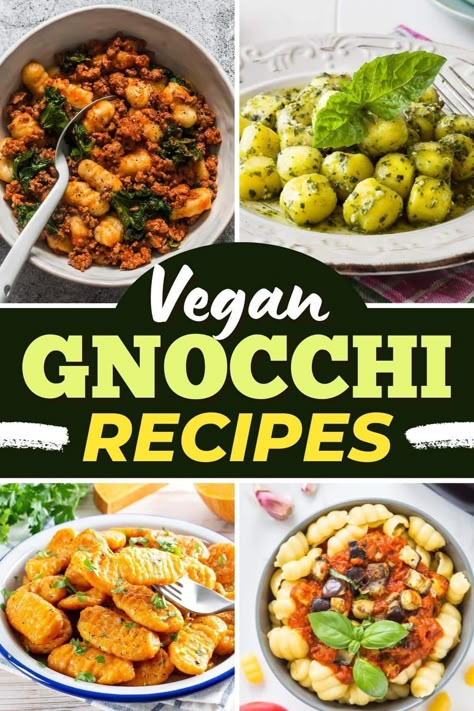 Gnocchi Recipes Vegan Dairy Free, Vegan Recipes Gnocchi, Vegan Pesto Gnocchi Recipes, Vegan Recipes With Gnocchi, Plant Based Gnocchi Recipes, Gnocci Meals Vegan, Gnocchi Dairy Free Recipes, Vegan Gnocchi Recipes Dinners, Gnocchi Sauce Vegan