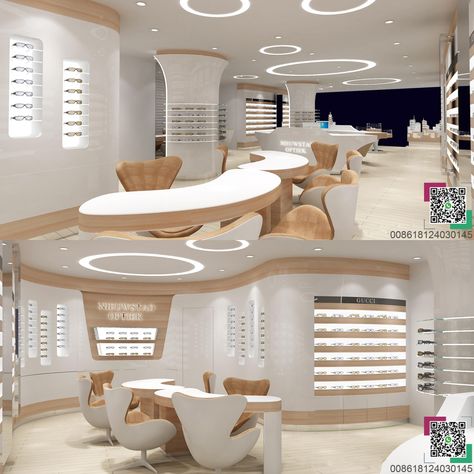 Retail Lighting Design, Eyewear Shop Design, Eyewear Retail, Eyewear Store Design, Retail Counter, Retail Store Interior Design, Glass Store, Cabinet Display, Retail Store Interior