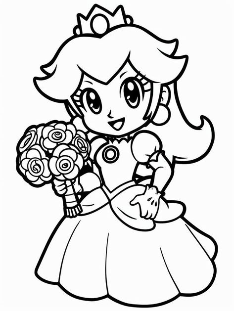 Embrace Peachy Cuteness! Over 150 Chibi Princess Peach Coloring Pages - Printable, Digital Download Coloring pages #coloringpages Coloring books #coloringbooks Coloring pages for kids #coloringpagesforkids Coloring pages for kids princess #coloringpagesforkidsprincess 1.356 Chibi Princess, Super Mario Coloring Pages, Disney Princess Coloring Pages, Preschool Colors, All Disney Princesses, Chibi Style, Princesa Peach, Mermaid Coloring Pages, Princess Coloring Pages