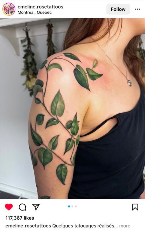 Michelle Tattoo, Upper Leg Tattoos, Earthy Tattoos, Garden Tattoos, Vine Tattoos, Floral Tattoo Sleeve, Plant Tattoo, Botanical Tattoo, Elegant Tattoos