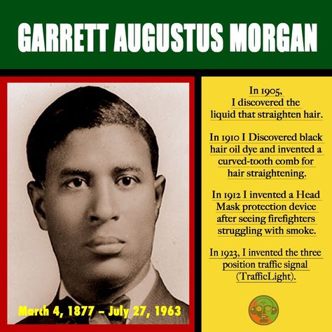 Garrett Morgan Project, Garrett Morgan, Preschool Social Studies, Black Inventors, African History Truths, Black Planet, Usa History, Black Fact, History Facts Interesting