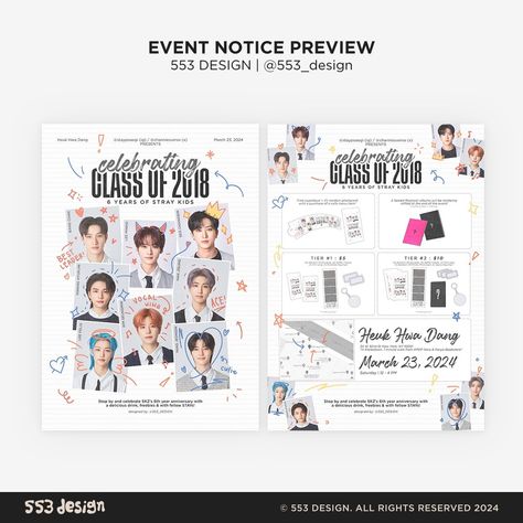 event notice design #553_design_portfolio ★ commissions: open! dm me on ig & twitter: 553_design #디자인커미션 #designcommission #design #kpopcommission #graphicdesign #graphicdesignerph #kpopmerch #kpopevent #fansupport #cupsleeveevent #kpopcupsleeve #cupsleeve #seventeen #skz #straykids Kpop Event Poster Design, Cupsleeve Poster, Cupsleeve Design Kpop, Notice Design, Kpop Design, Instagram Event, Mind Maps, Birthday Event, Event Poster Design