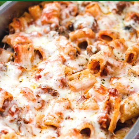 Baked Mostaccioli (Easy Classic Recipe) - Domestic Superhero Baked Mostaccioli Recipe, Mostaccioli Recipe, Baked Mostaccioli, Vegetable Pasta Bake, Convenient Dinner, Pasta Noodle Recipe, Classic Italian Dishes, Vegetable Pasta, Italian Dishes