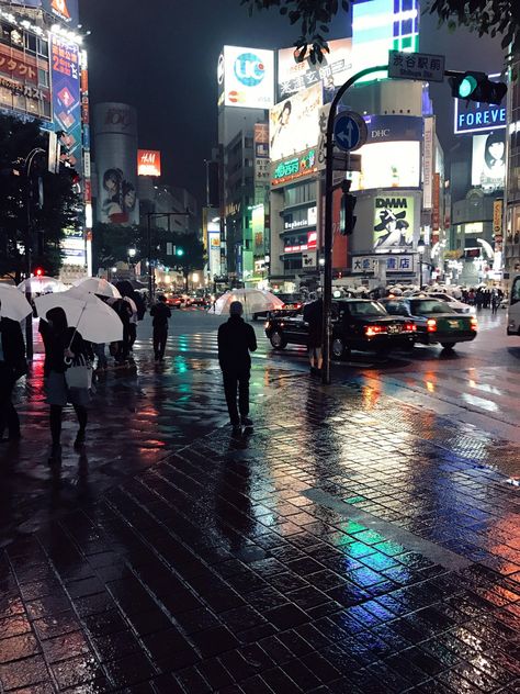 Shibuya Japan, City Rain, City Lights At Night, Intercom System, Tokyo City, Street Painting, Access Control System, City Vibe, My Iphone