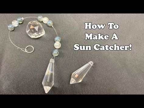 How to Make a Sun Catcher! Easy Crafts! - YouTube How To Make Sun Catchers With Beads, Crystal Suncatchers Diy Craft Ideas, Sun Catchers Diy Suncatchers, Craft Ideas Simple, Suncatchers Craft, Beads Sun Catcher In Oven, Suncatchers Made Out Of Beads Wire Work, Sun Catchers Diy Suncatchers Copper Wire, Suncatchers Diy