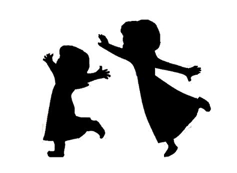 Anna and Elsa child silhouettes Elsa Anna Tattoo, Elsa And Anna Tattoo, Elsa Silhouette, Frozen Silhouette, Frozen Room, Anna Und Elsa, Memorial Lanterns, Disney Olaf, Tattoo Thigh