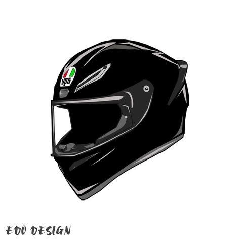 Agv vector Helmet Illustration Motorcycle, Motorcycle Helmets Art Drawing, Helmet Drawing Motorcycle, Sportbike Aesthetic, Biker Helmet Drawing, Bike Helmet Tattoo, Motorcycle Helmet Tattoo Design, Agv Logo, Motorcycle Helmet Tattoo