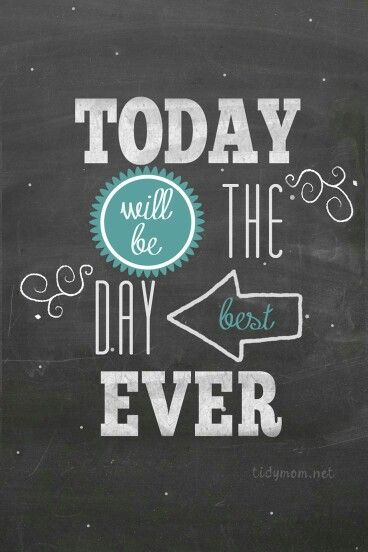 Today will be the best day ever. Diy Typography, Brand Quotes, Chalkboard Wallpaper, Blackboard Wall, Computer Works, Aquarius Truths, Recipes Using Cream, Healthy Easy Dinner, Menu Printable