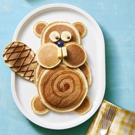 Fun Breakfast, Pancake Art, Family Brunch, Food Art For Kids, Kids Treat, Easy Food Art, Breakfast Idea, Brunch Ideas, Kids Food