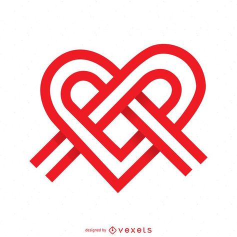 Ribbon Knot, Conceptual Image, Japan Icon, Heart Stuff, Ribbon Logo, Material Design Background, Clever Tattoos, Heart Throb, Heart Knot