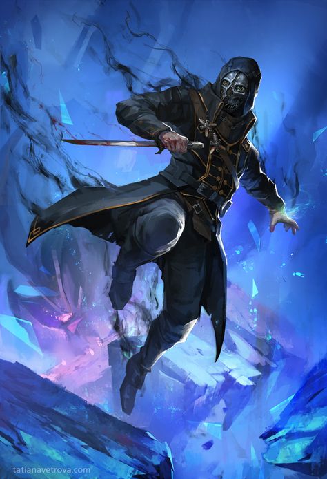 pixalry: “Dishonored: Corvo Attano Fan Art - Created by Tatiana Vetrova” Dishonored 2, Arte Robot, By Any Means Necessary, 다크 판타지, Dishonored, Arte Fantasy, Fantasy Rpg, 판타지 아트, Video Game Art