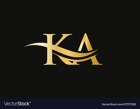 K A Logo Design, Ka Logo Design, K A Logo, A Logo Design, Background Editor, Photo Background Editor, Vector Template, Photo Background, Photo Backgrounds