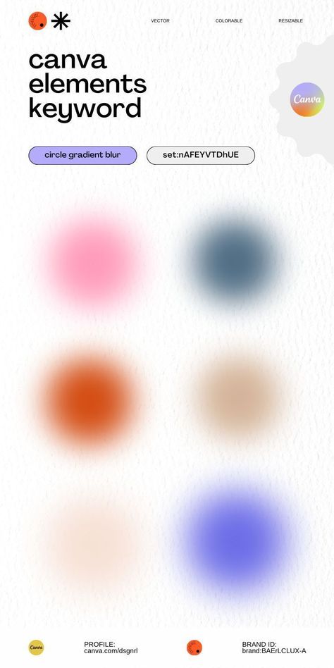 Vibrant pastel gradient circles with blur background. Use this Canva element to create stunning visuals for your social media posts, presentations, and more! #CanvaElements #Gradient #Pastel#Canva_Pro_For_Free #Gradient_Circle #Gfx_Design #Graphic_Shapes_Design Gradient Circle, Background Canva, Font Love, Circle Infographic, Gfx Design, Keyword Elements Canva, Graphic Shapes Design, طابع بريدي, Desain Buklet