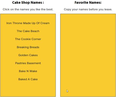 Cake Shop Name Generator | 1000+ Creative Bakery Shop Name Ideas Cake Page Name Ideas, Bakery Shop Names, Cake Shop Names, Bakery Names, Cookie Corner, Business Name Generator, Bouchon Bakery, Shop Name Ideas, Golden Cake