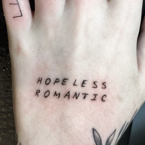 New Romantics Tattoo, Loverboy Tattoo, Dark Romance Tattoo Ideas, Lovesick Tattoo, Hopeless Romantic Tattoo Ideas, Romantic Tattoo Ideas, Romantic Tattoos, Hopeless Romantic Tattoo, Lovers Tattoo