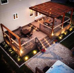 Deck Remodel, Deck Layout, Backyard Layout, Patio Deck Designs, Backyard Oasis Ideas, Outdoor Patio Designs, Deck Designs Backyard, Backyard Renovations, Backyard Remodel